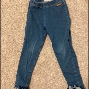 Size 6 Matilda Jane jeggings with ruffles